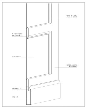 Wainscot and Wall Paneling Example 12