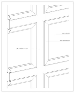 Wainscot and Wall Paneling Example 15