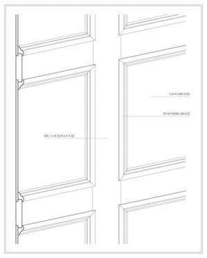 Wainscot and Wall Paneling Example 16